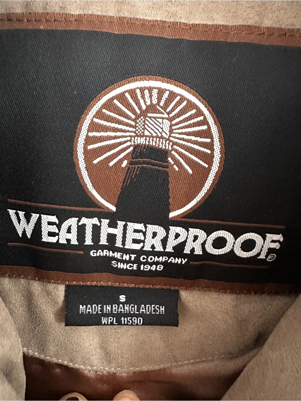 Weatherproof Men's Tan Bomber Jacket - Picture 6 of 9